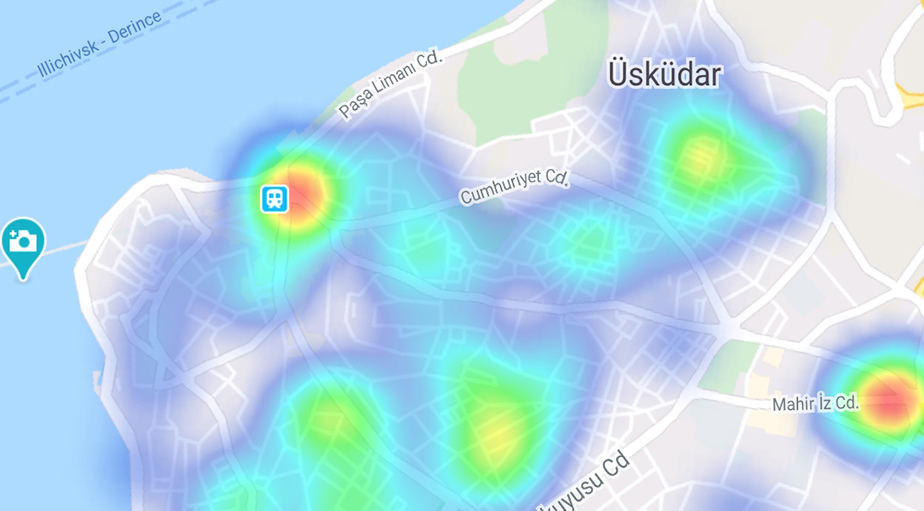 "Hayat Eve Sığar" uygulamasına göre ilçe ilçe İstanbul'un koronavirüs yoğunluk haritası 38