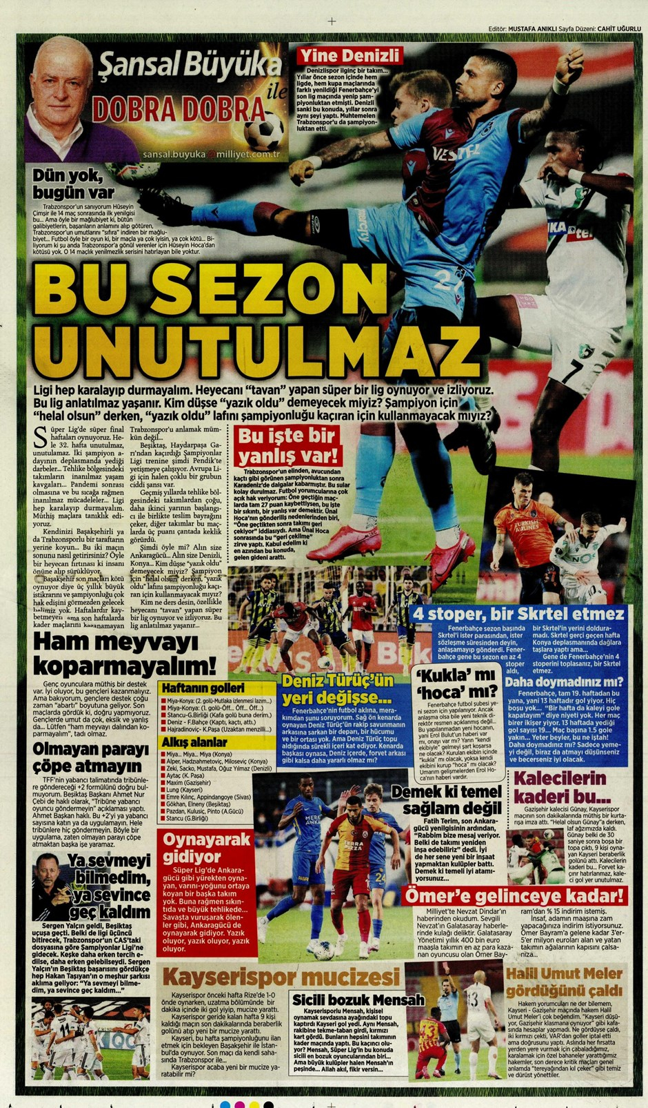 15 Temmuz 2020 günün spor manşetleri! İşte sporda gazete başlıkları 1