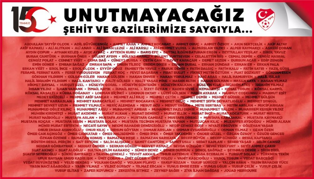 Kulüplerden 15 Temmuz mesajları! 1