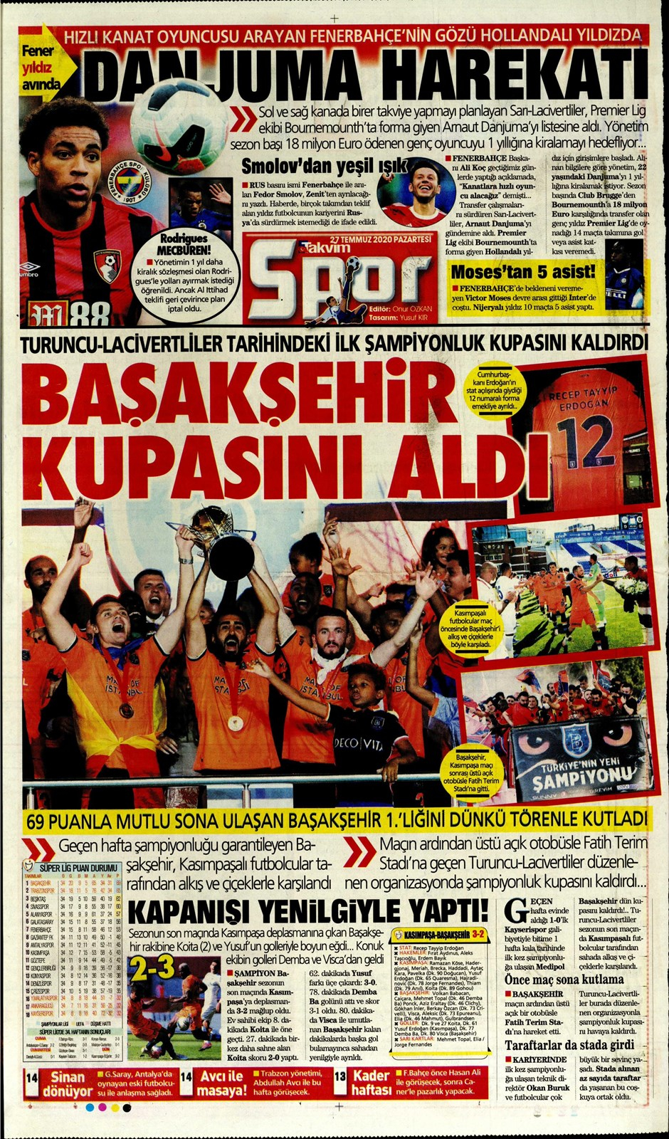 İşte 27 Temmuz günün spor manşetleri! Haftanın önemli spor gelişmeleri 16