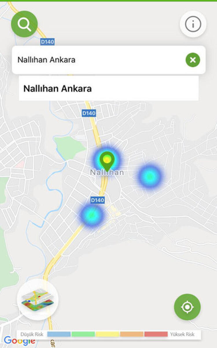 İlçelere göre koronavirüs yoğunluk haritası 15