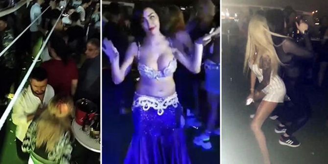 İstanbul Boğazı’nda “dansözlü” yat partisi yaptılar!