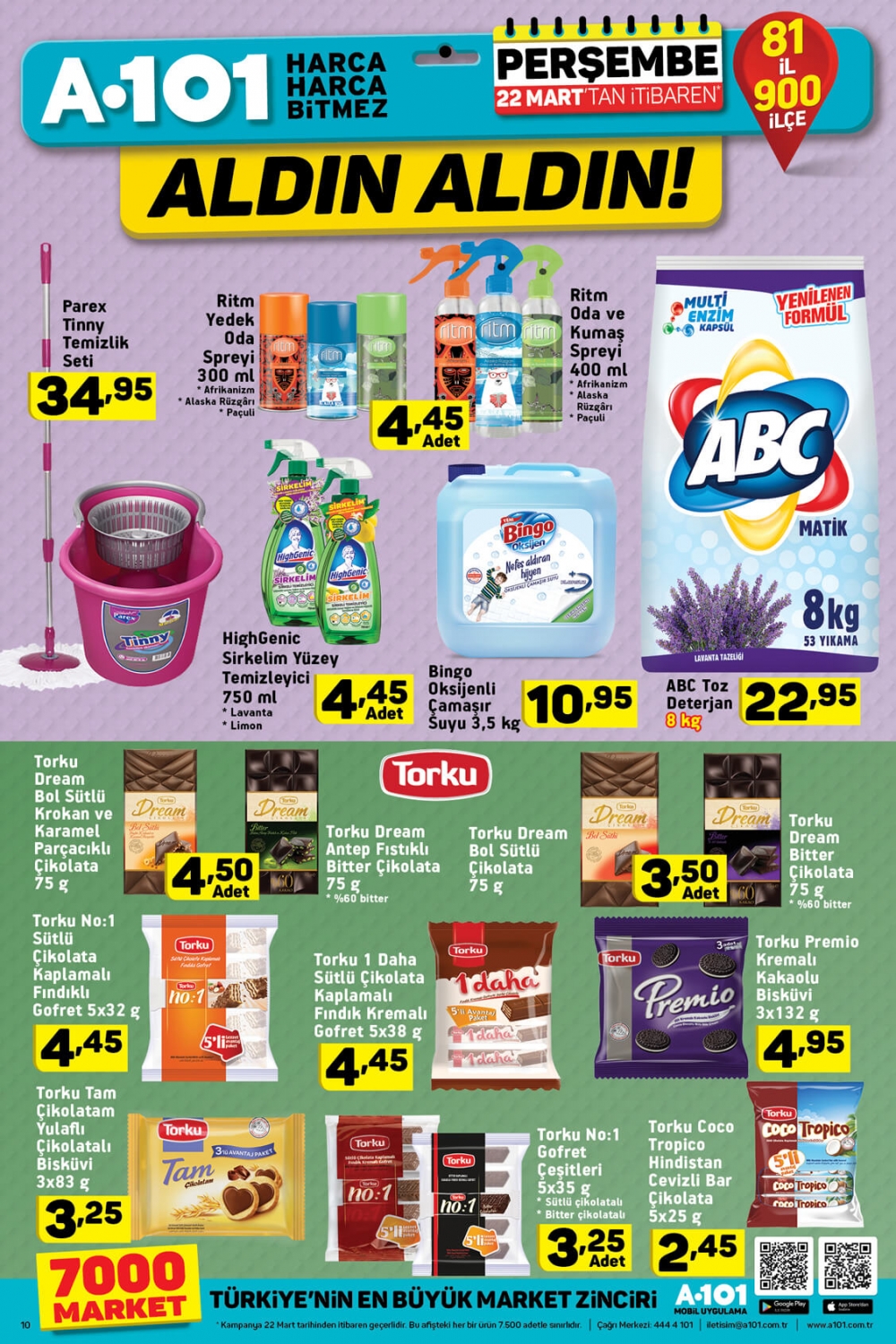A101 Aktüel Ürünler Kataloğu 17-23 Mart 2018 ve 22-29 Mart 2018 10