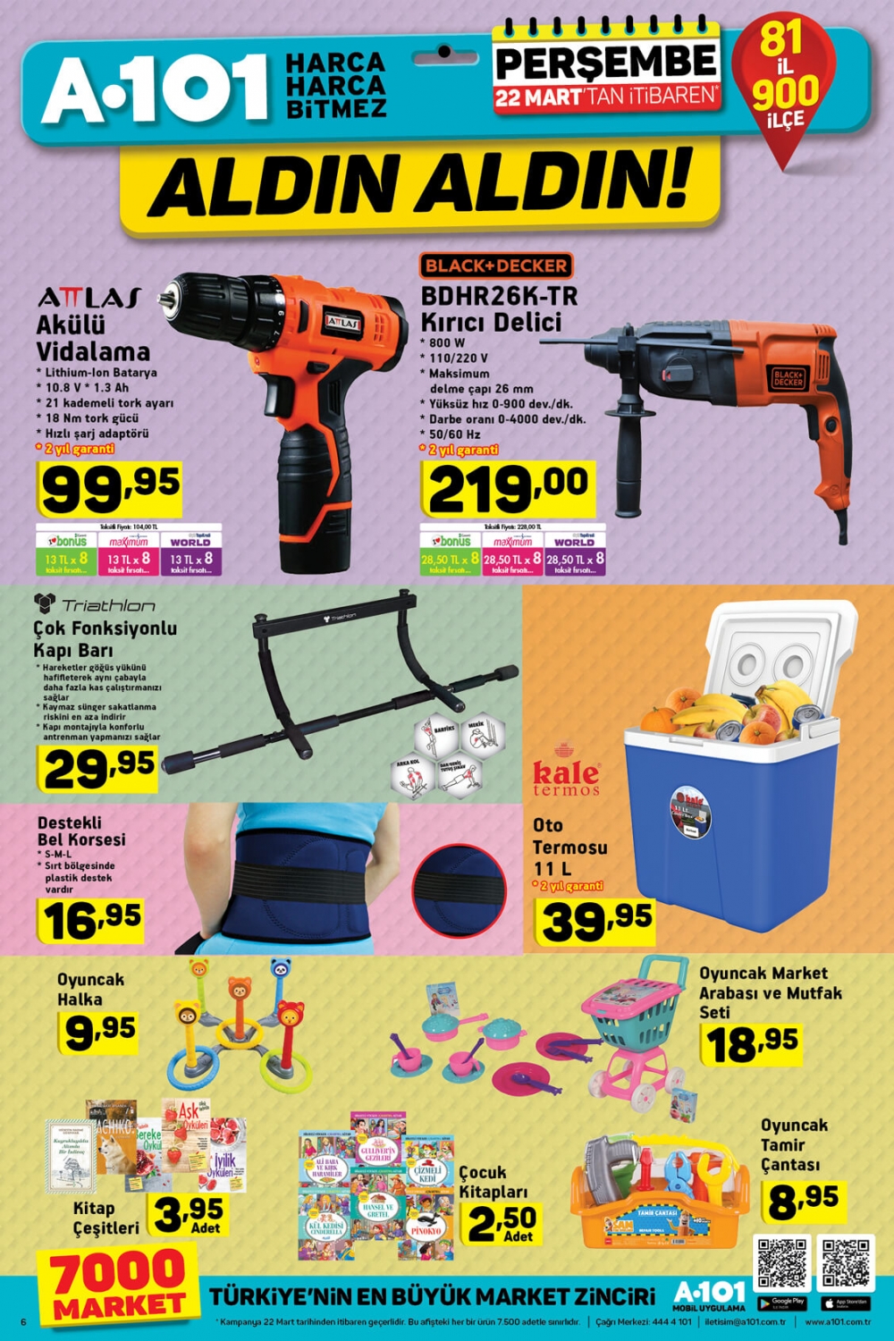 A101 Aktüel Ürünler Kataloğu 17-23 Mart 2018 ve 22-29 Mart 2018 8