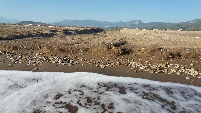 Antalya'da iş makinesi kaplumbağa yuvalarını dağıttı 4