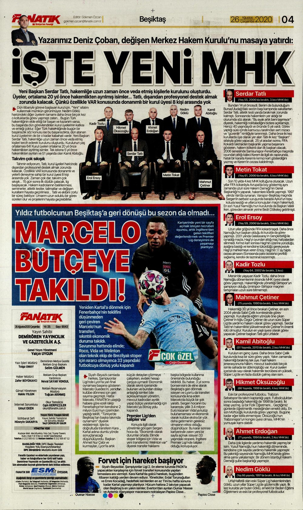 26 Ağustos spor manşetleri | 26 Ağustos spor gazetesi sayfaları 11