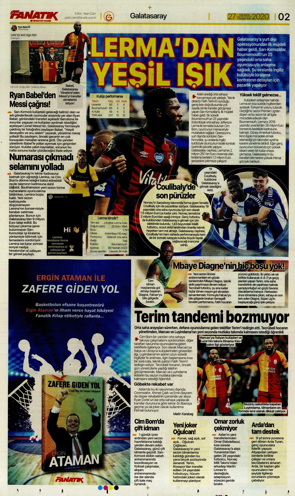 27 Ağustos spor manşetleri | 27 Ağustos spor gazetesi sayfaları 4