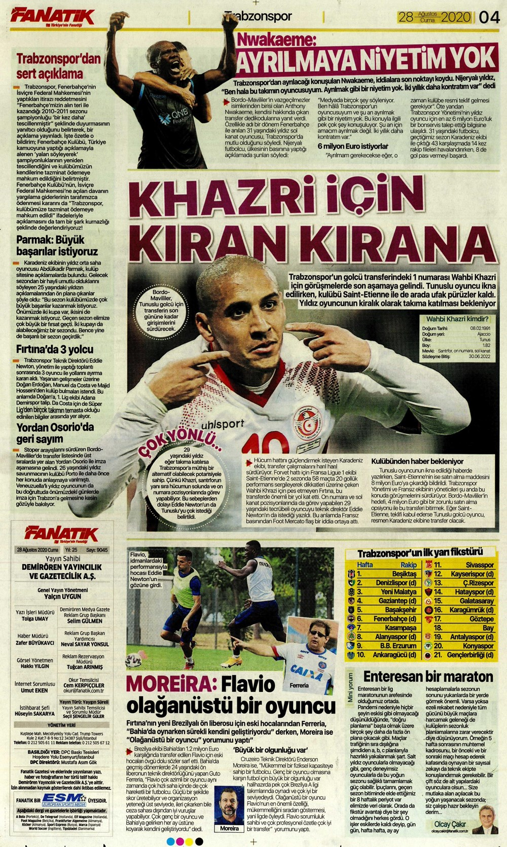 29 Ağustos spor manşetleri | 29 Ağustos spor gazetesi sayfaları 14