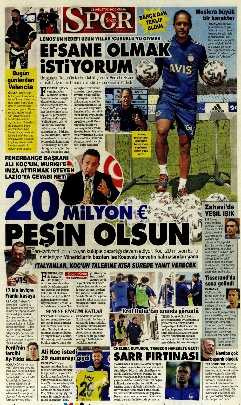 29 Ağustos spor manşetleri | 29 Ağustos spor gazetesi sayfaları 4