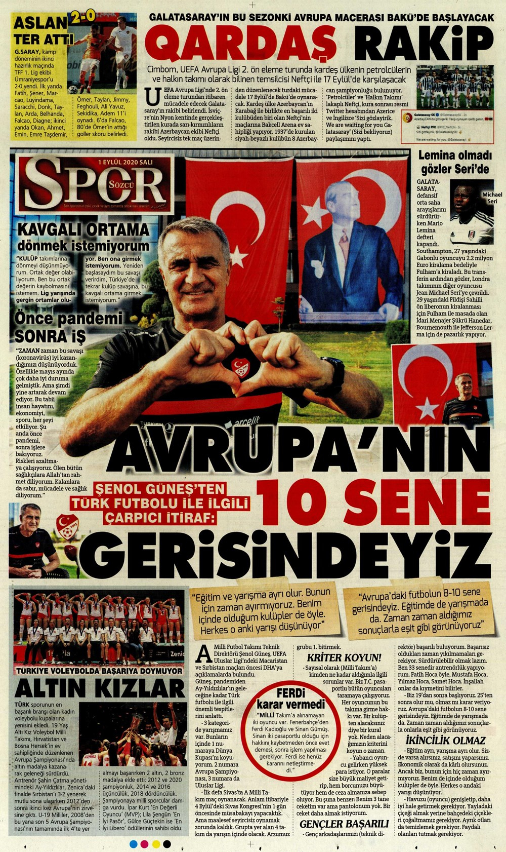 1 Eylül spor manşetleri | 1 Eylül spor gazetesi sayfaları 5