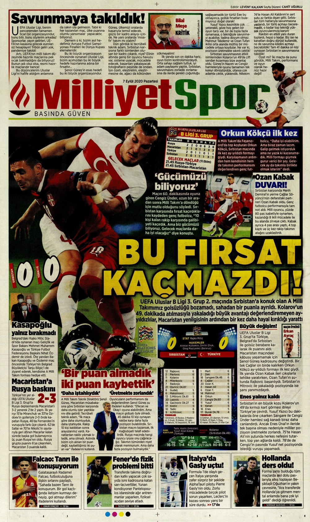 7 Eylül spor manşetleri | 7 Eylül spor gazetesi sayfaları 23