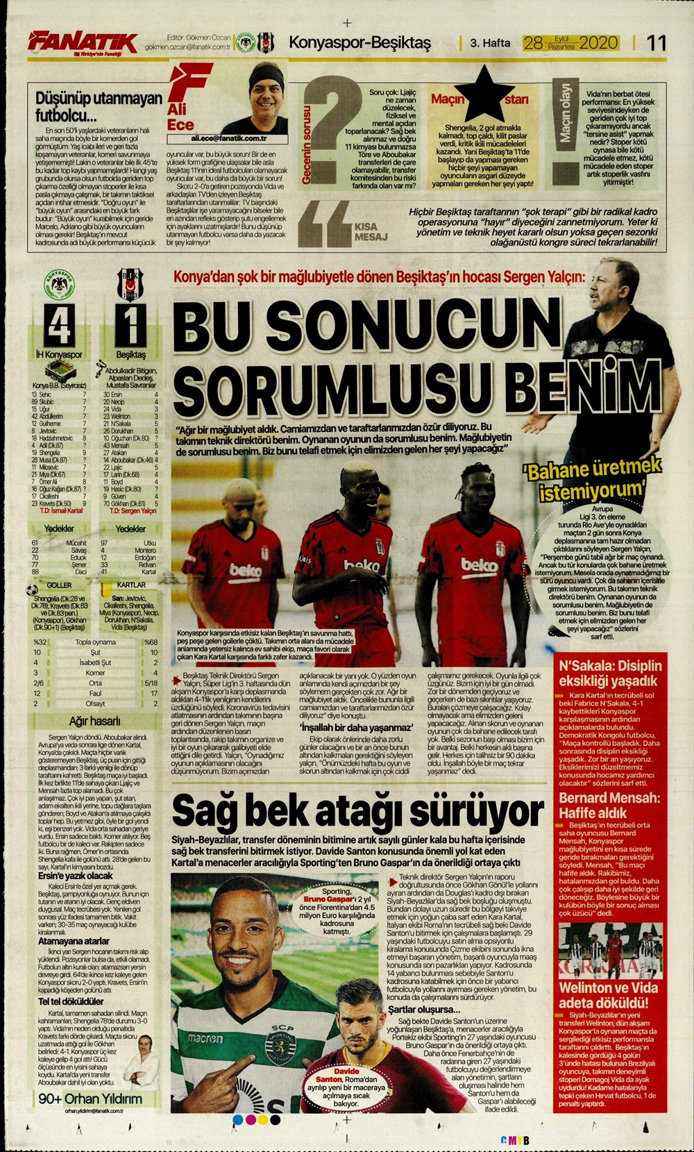 28 Eylül spor manşetleri | 28 Eylül spor gazetesi sayfaları 12