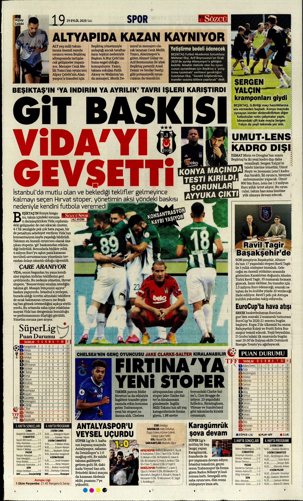 29 Eylül spor manşetleri | 29 Eylül spor gazetesi sayfaları 13