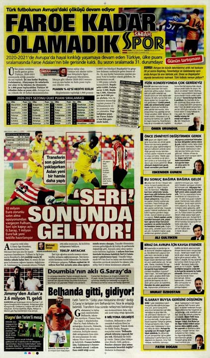 3 Ekim spor manşetleri | 3 Ekim spor gazetesi sayfaları 14