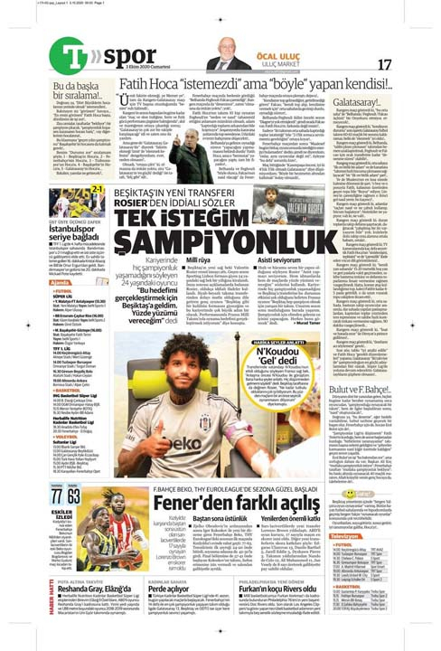 3 Ekim spor manşetleri | 3 Ekim spor gazetesi sayfaları 4