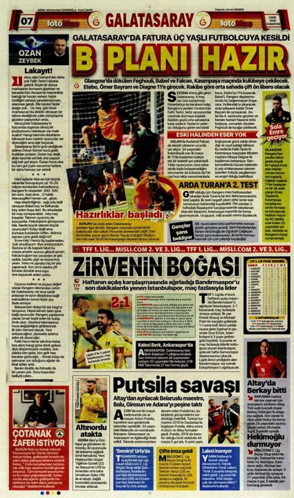 3 Ekim spor manşetleri | 3 Ekim spor gazetesi sayfaları 9