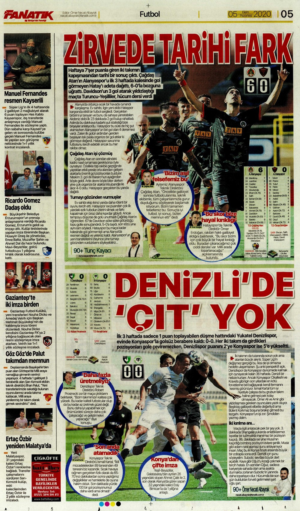 5 Ekim spor manşetleri | 5 Ekim spor gazetesi sayfaları 20