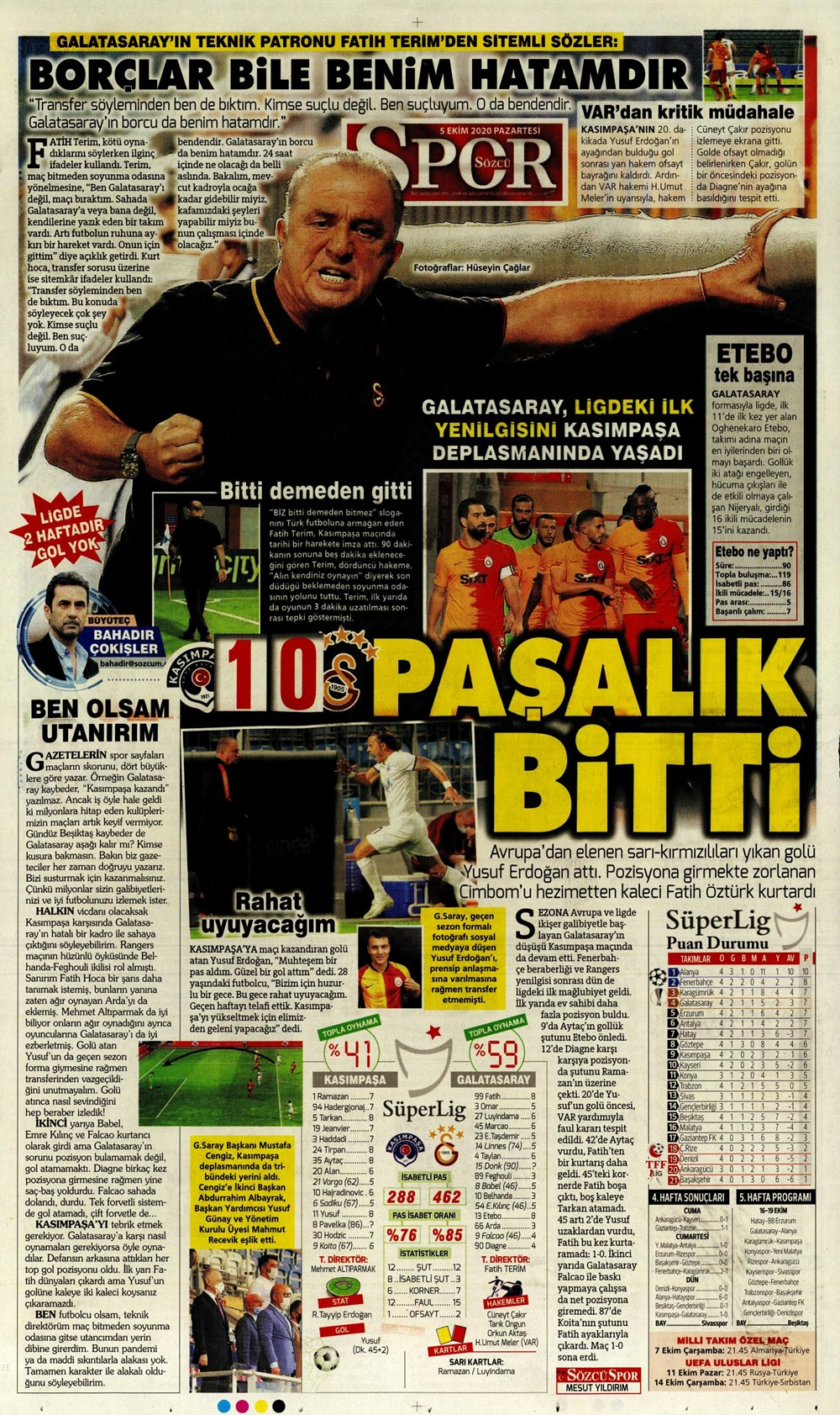 5 Ekim spor manşetleri | 5 Ekim spor gazetesi sayfaları 3