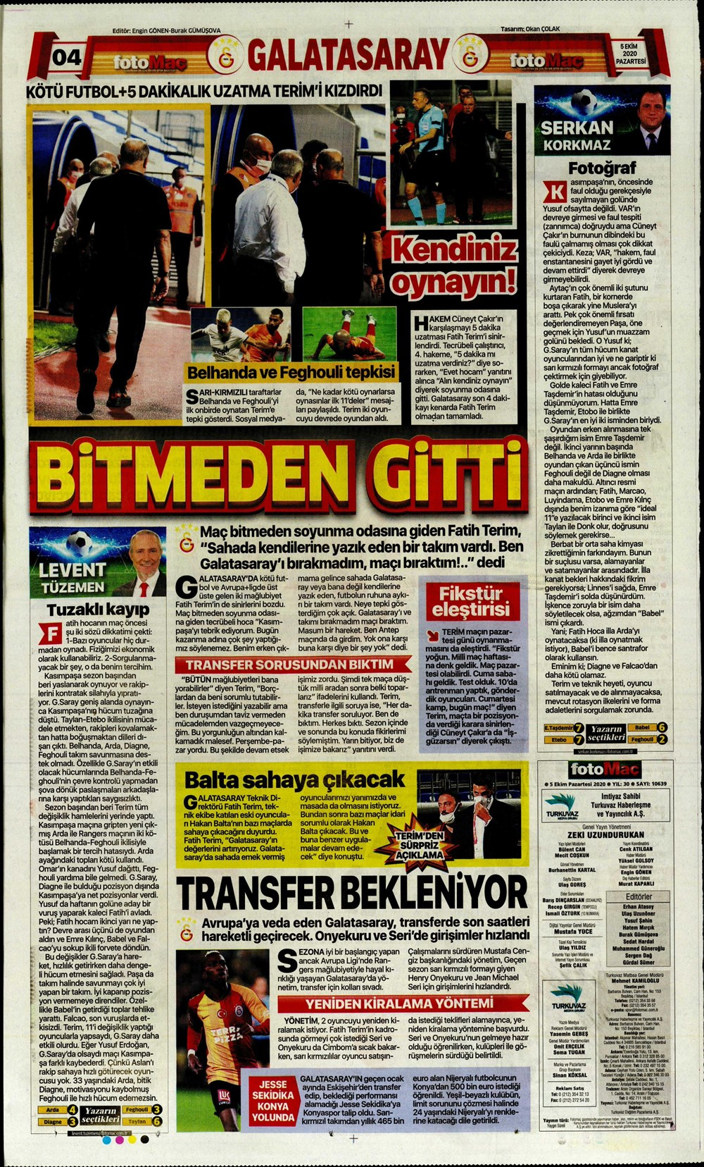 5 Ekim spor manşetleri | 5 Ekim spor gazetesi sayfaları 34