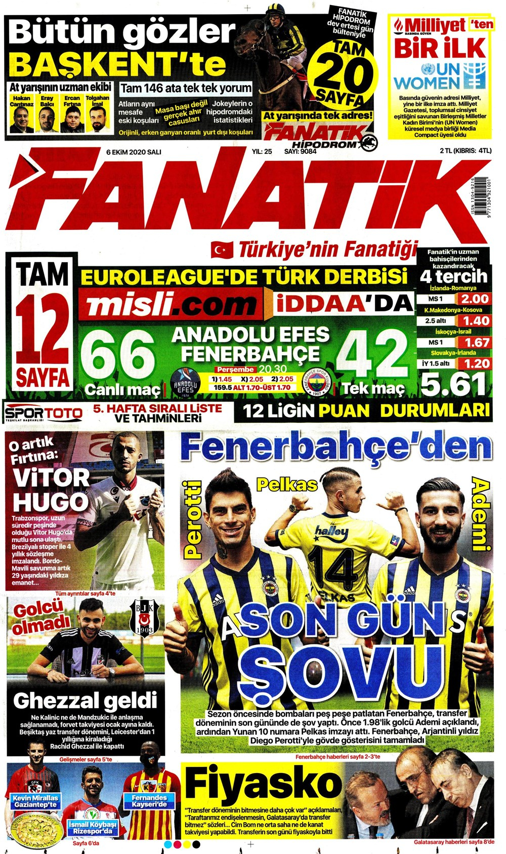 6 Ekim spor manşetleri | 6 Ekim spor gazetesi sayfaları 28