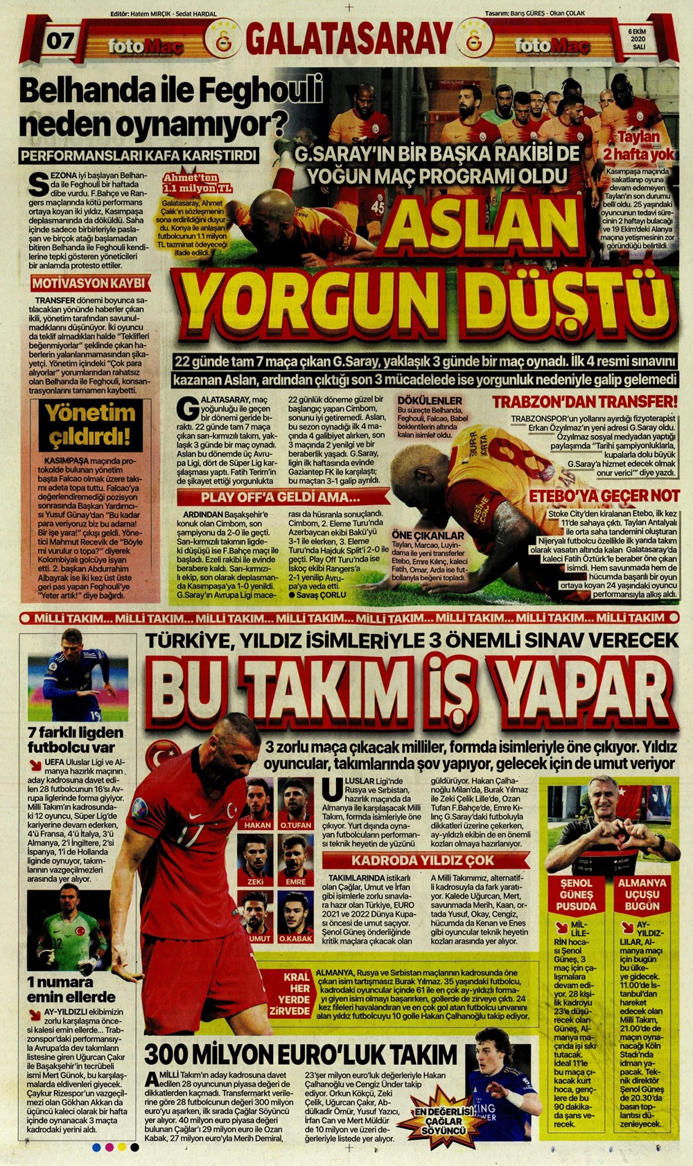 6 Ekim spor manşetleri | 6 Ekim spor gazetesi sayfaları 5