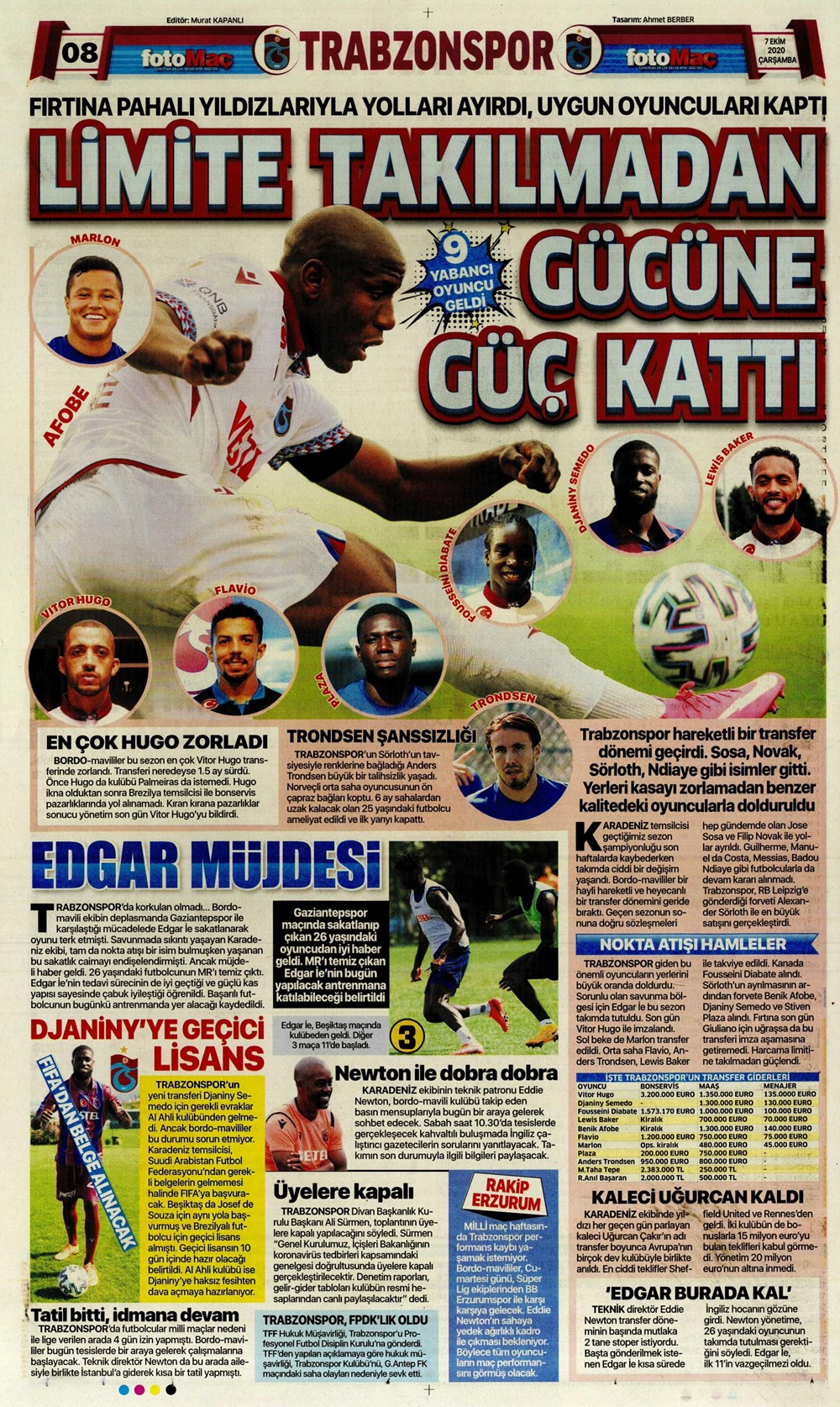 7 Ekim spor manşetleri | 7 Ekim spor gazetesi sayfaları 18