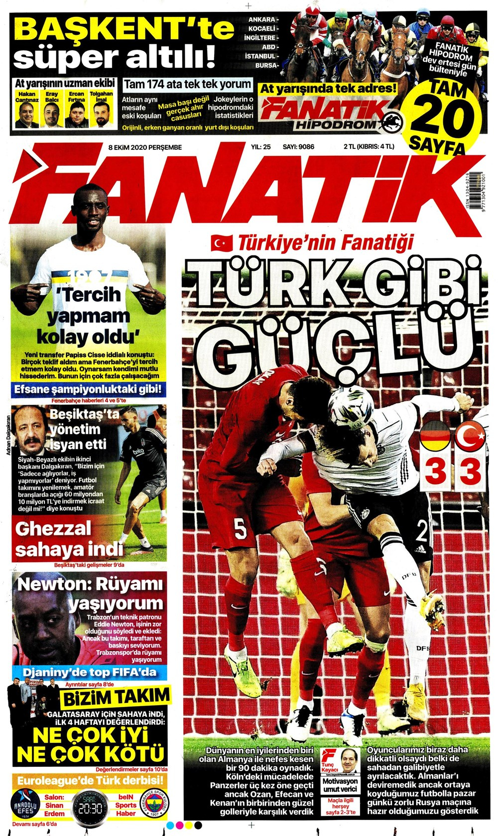 8 Ekim spor manşetleri | 8 Ekim spor gazetesi sayfaları 12