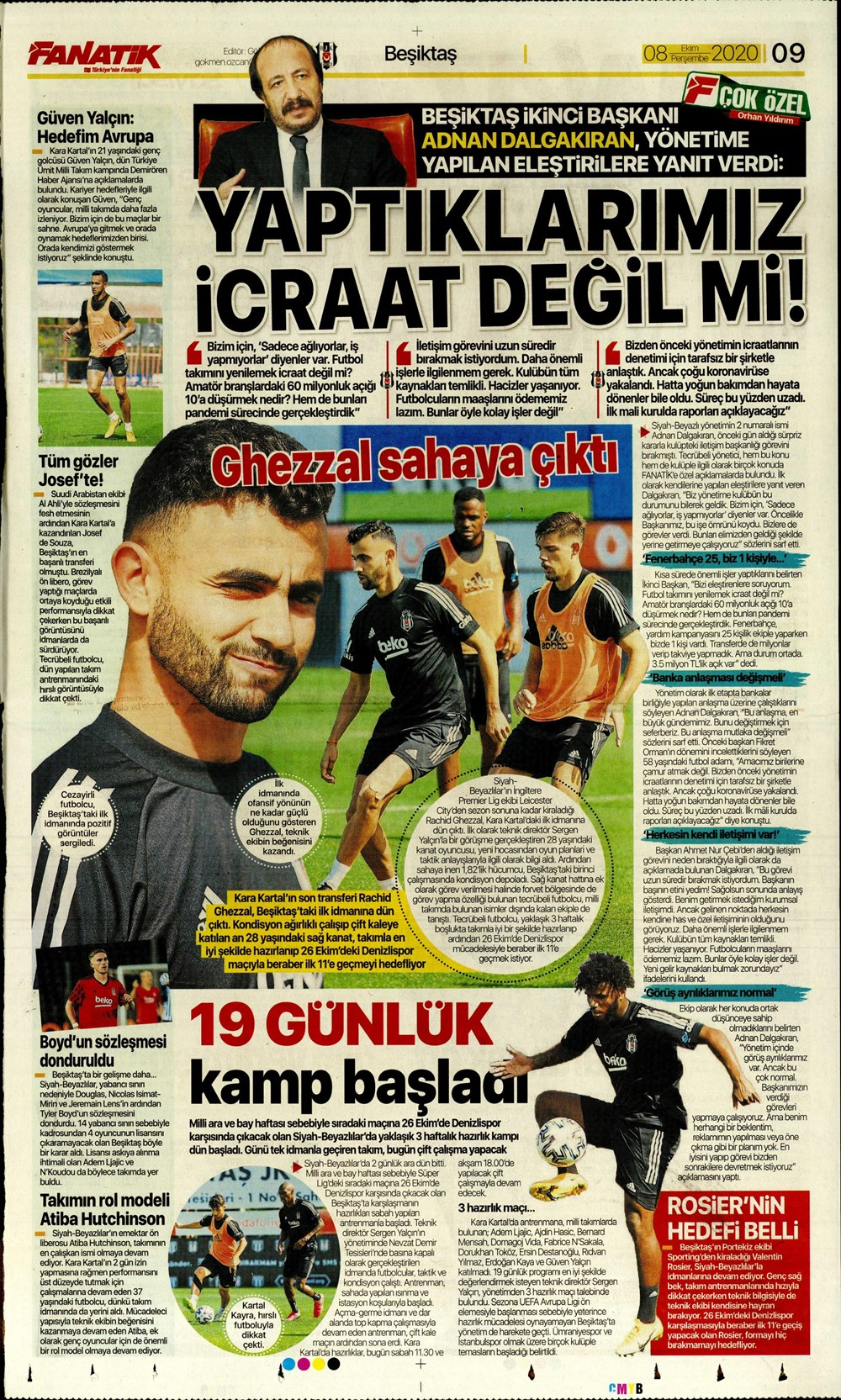 8 Ekim spor manşetleri | 8 Ekim spor gazetesi sayfaları 14