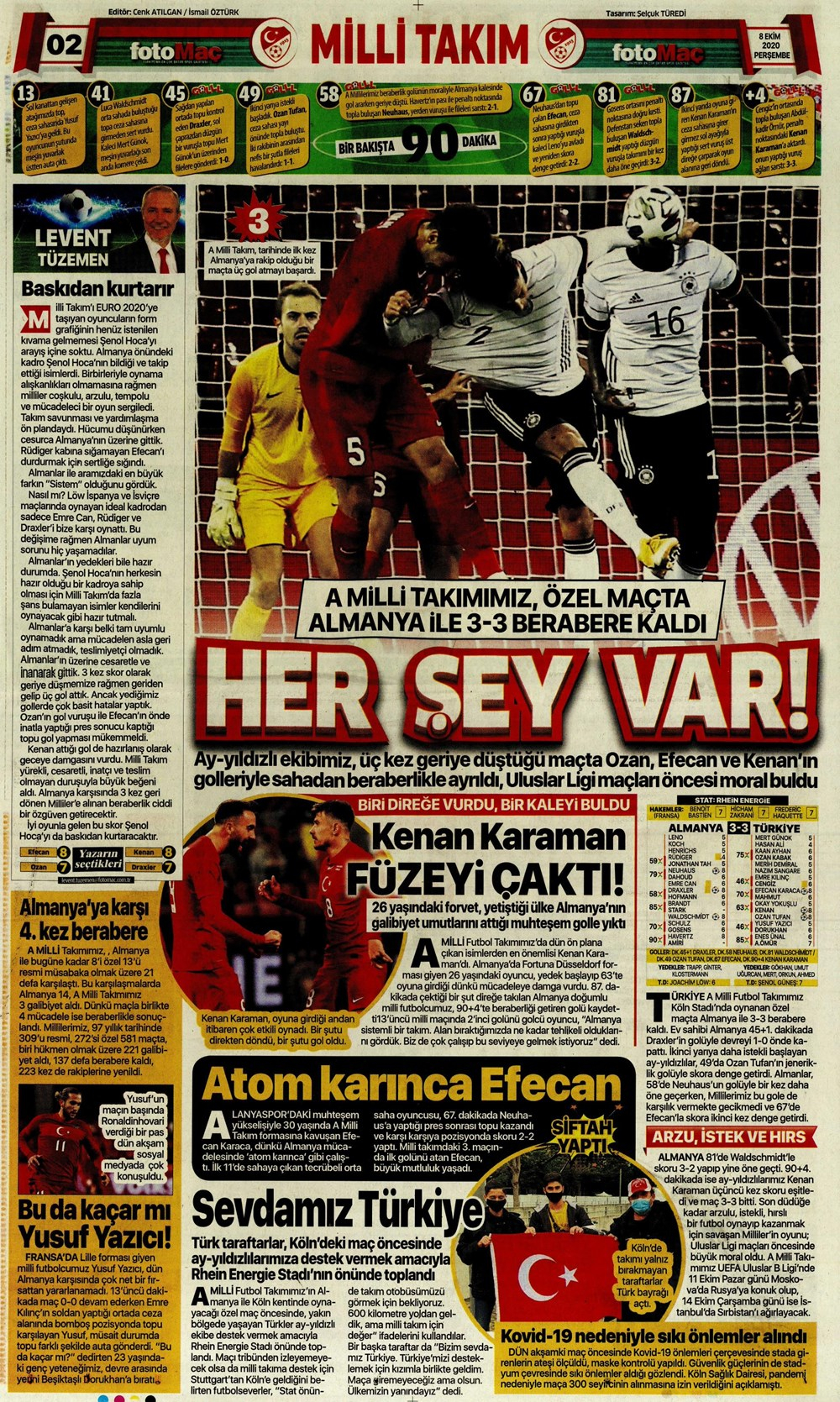 8 Ekim spor manşetleri | 8 Ekim spor gazetesi sayfaları 24