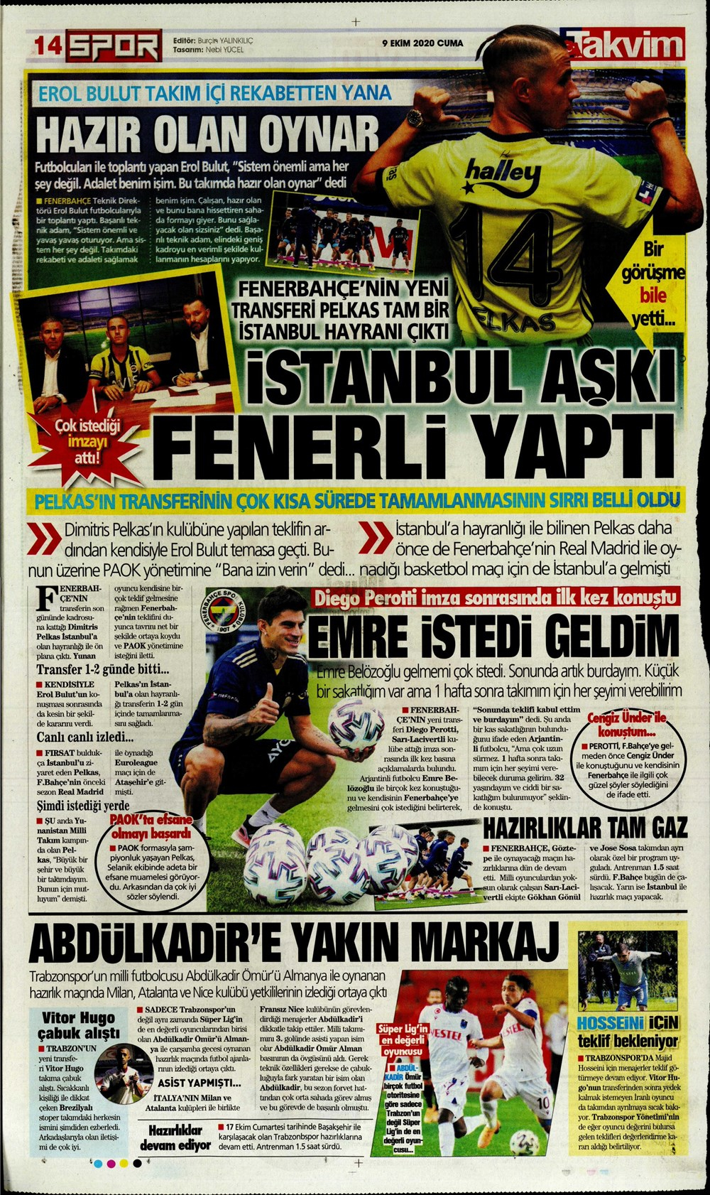 9 Ekim spor manşetleri | 9 Ekim spor gazetesi sayfaları 1