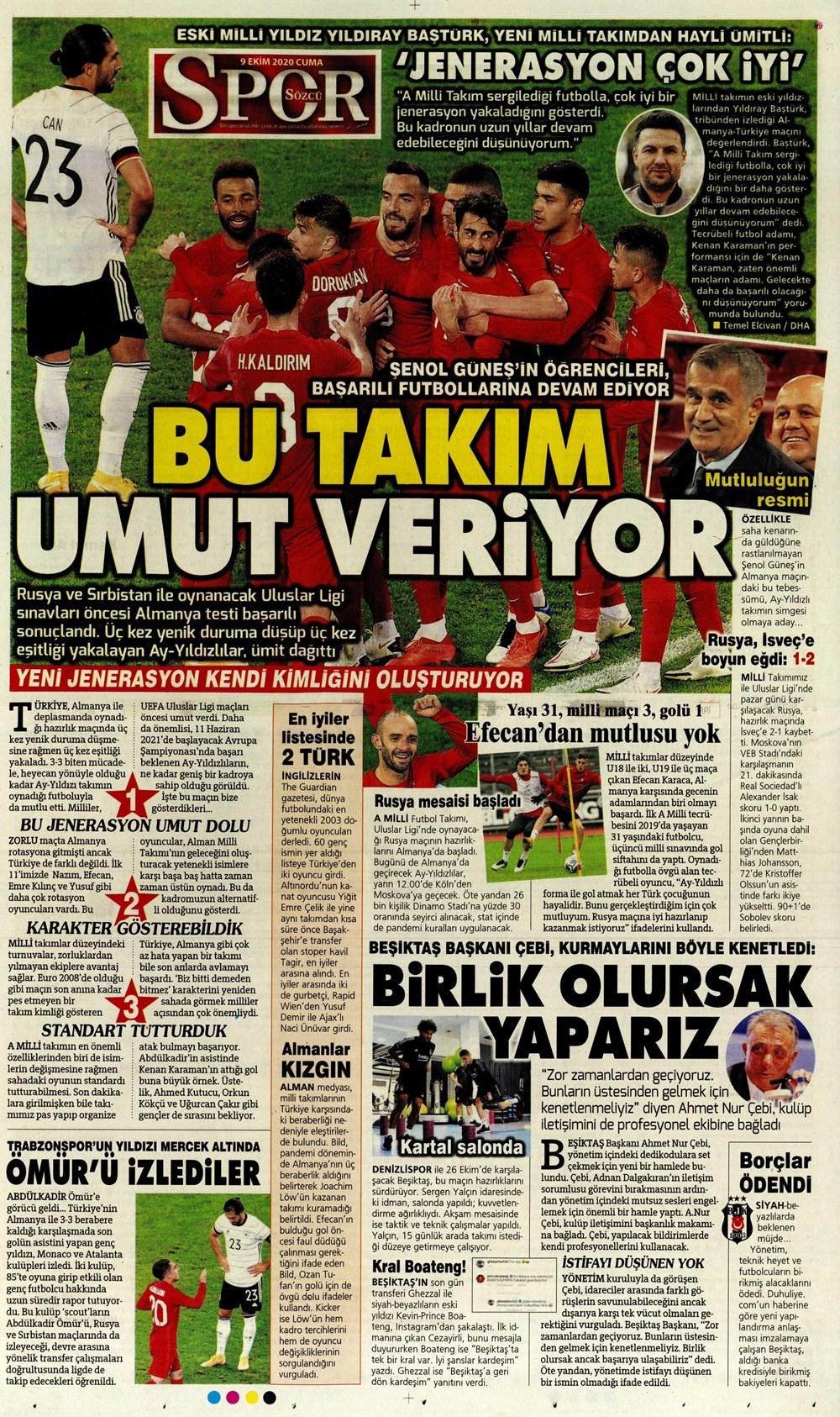 9 Ekim spor manşetleri | 9 Ekim spor gazetesi sayfaları 10