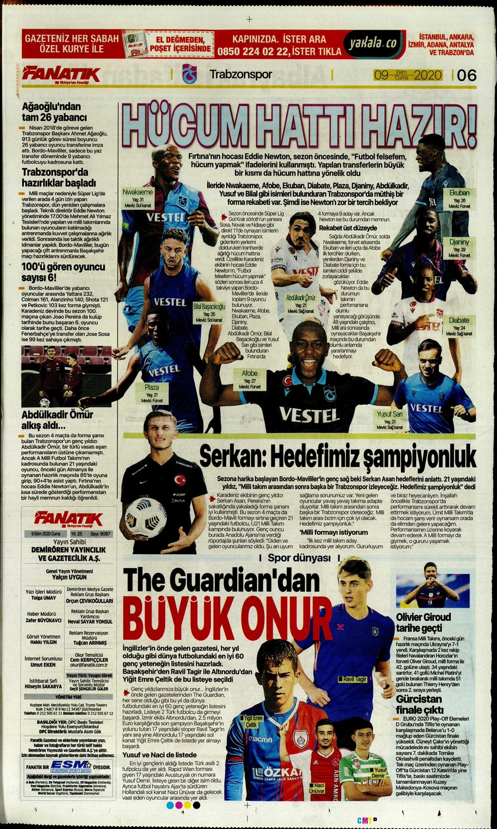 9 Ekim spor manşetleri | 9 Ekim spor gazetesi sayfaları 17