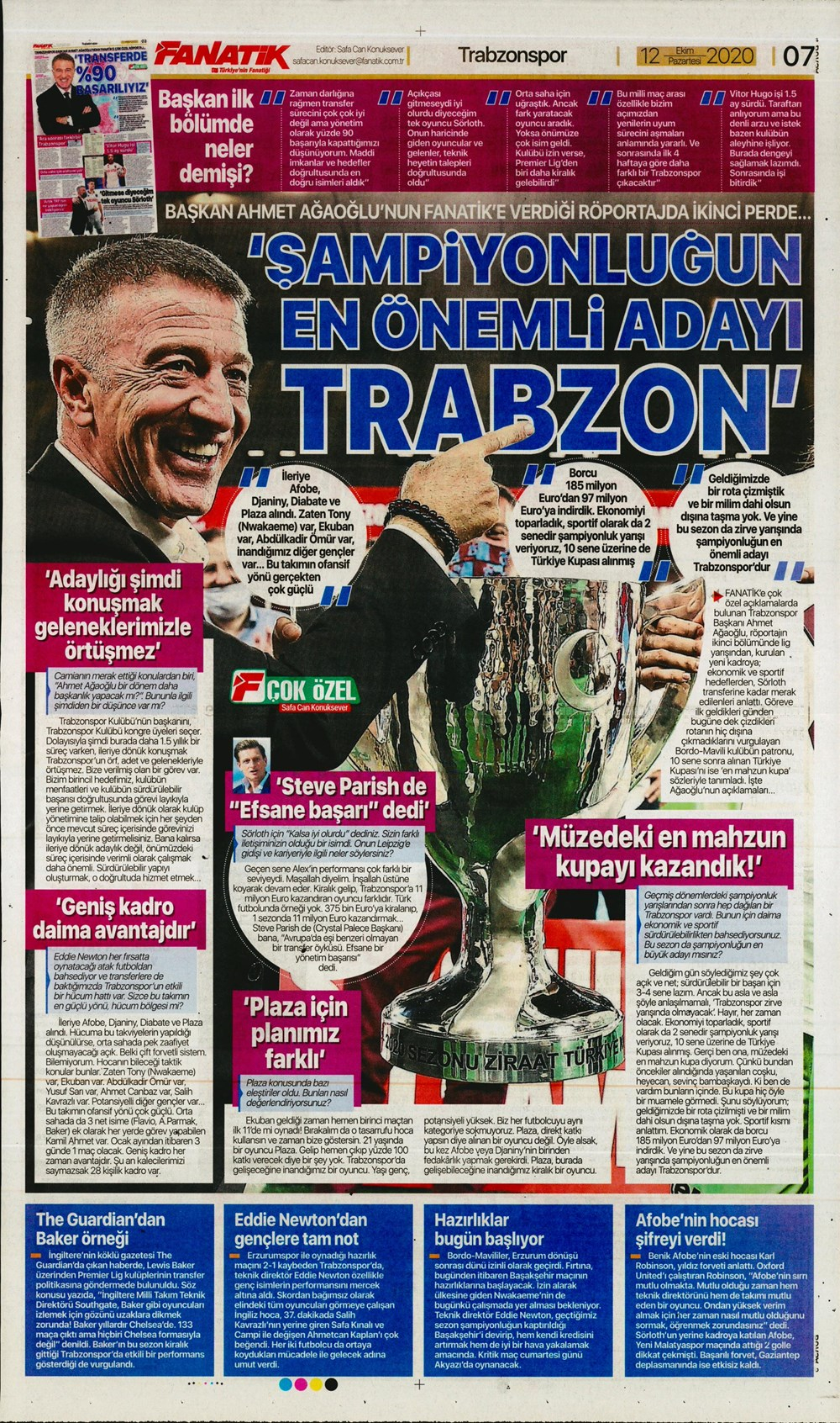 12 Ekim spor manşetleri | 12 Ekim spor gazetesi sayfaları 15