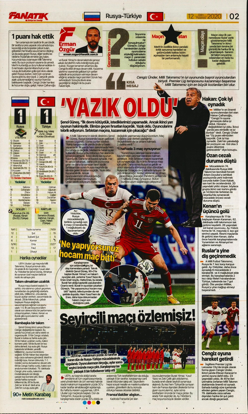 12 Ekim spor manşetleri | 12 Ekim spor gazetesi sayfaları 16