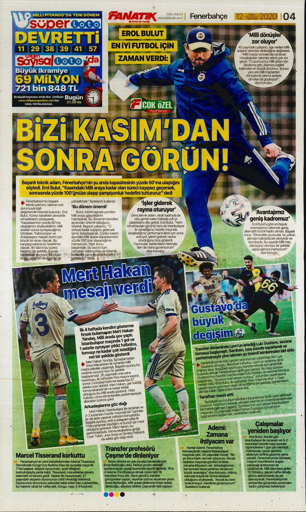 12 Ekim spor manşetleri | 12 Ekim spor gazetesi sayfaları 21