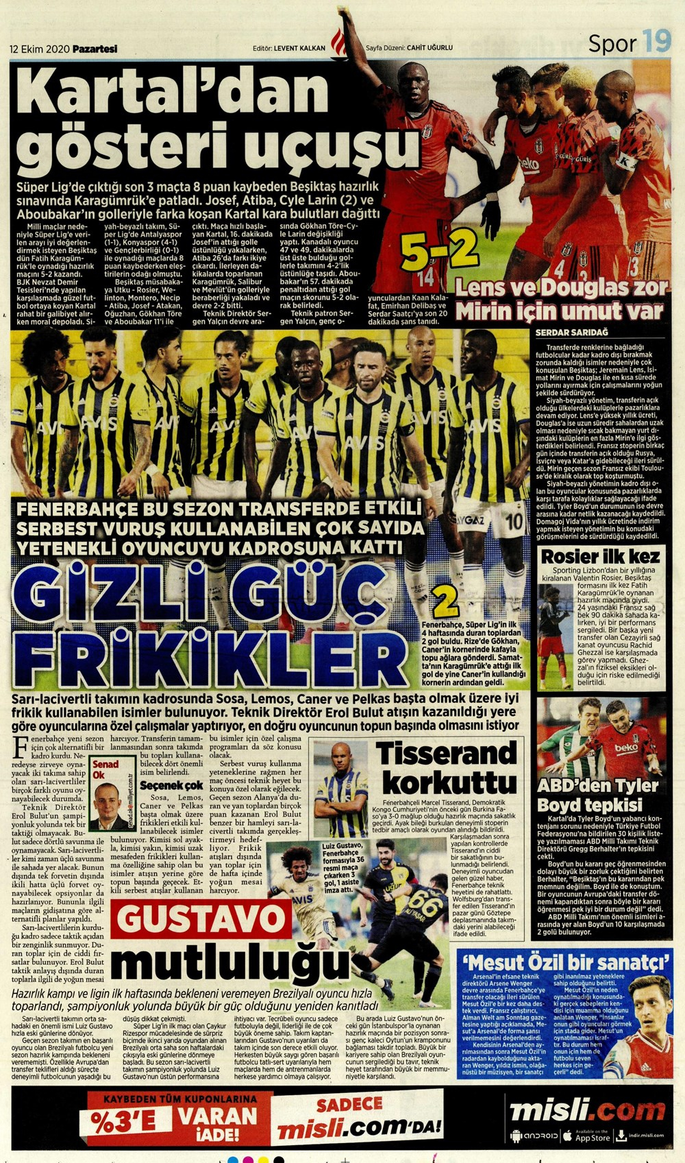 12 Ekim spor manşetleri | 12 Ekim spor gazetesi sayfaları 27