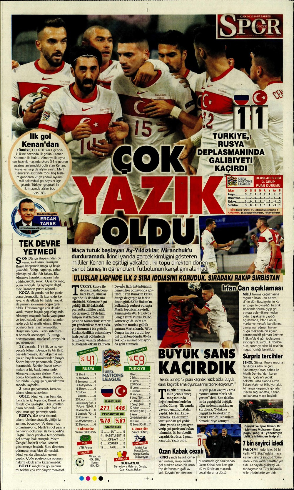 12 Ekim spor manşetleri | 12 Ekim spor gazetesi sayfaları 4