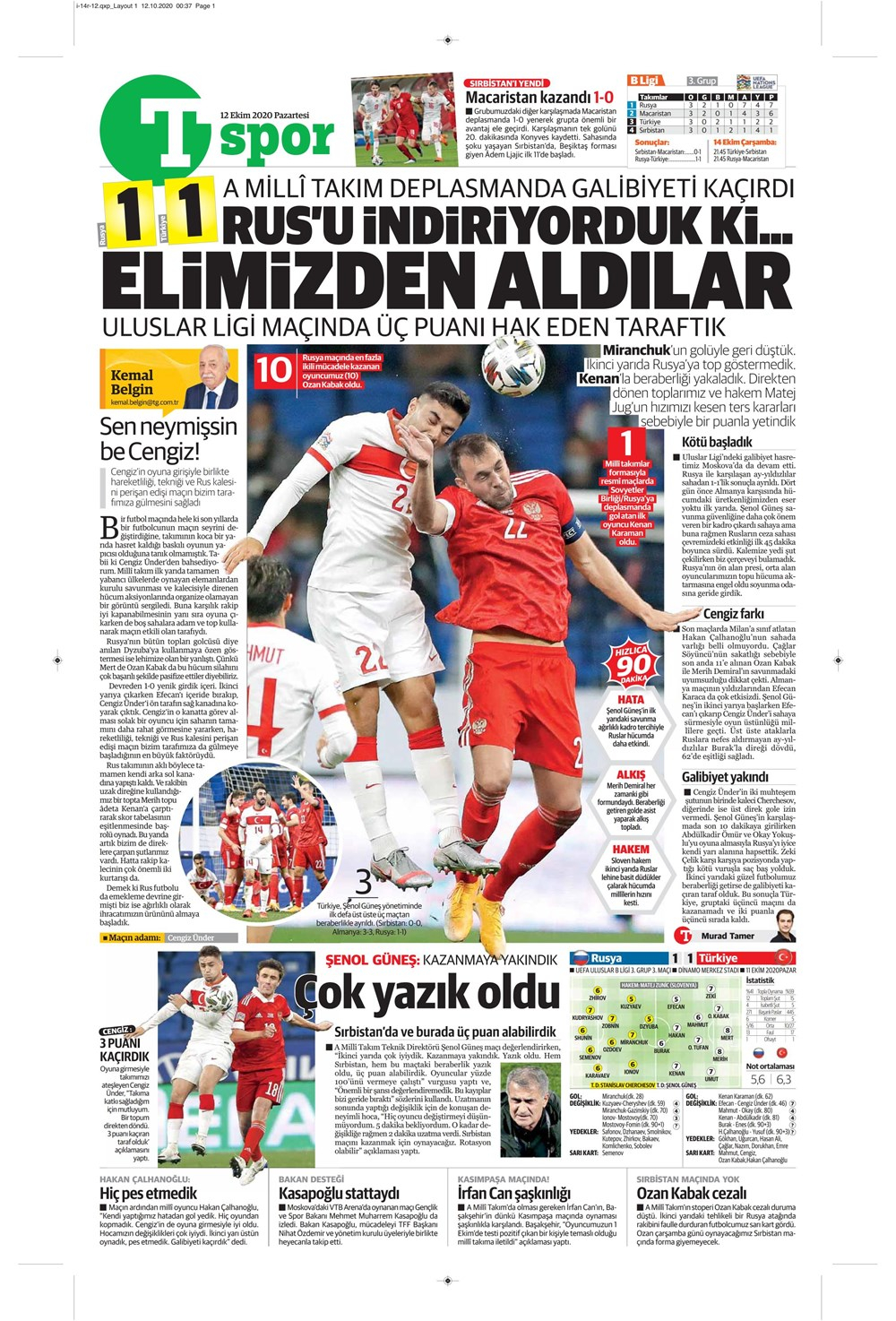 12 Ekim spor manşetleri | 12 Ekim spor gazetesi sayfaları 5