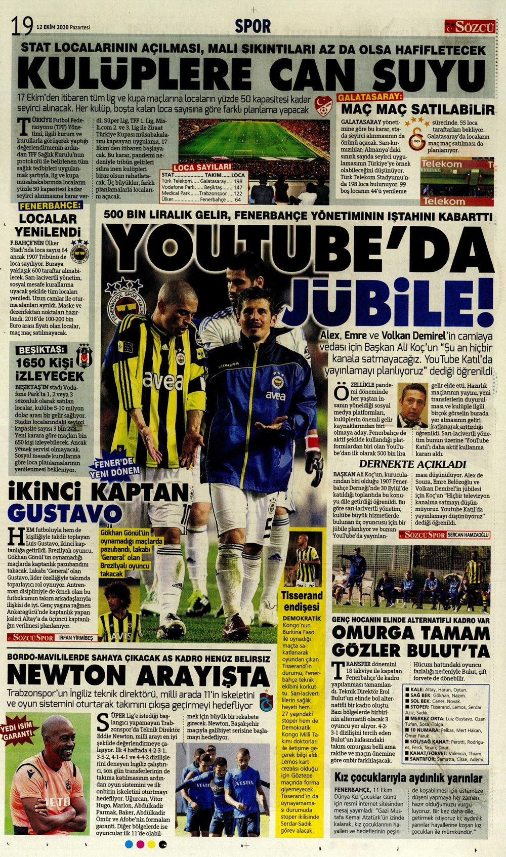 12 Ekim spor manşetleri | 12 Ekim spor gazetesi sayfaları 7