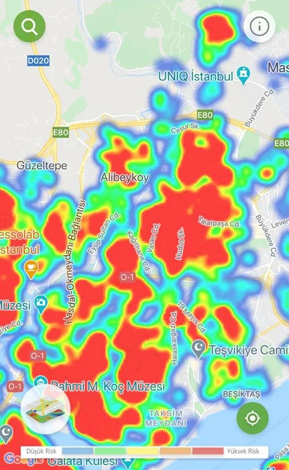 İstanbul'un ilçe ilçe koronavirüs risk haritası 10