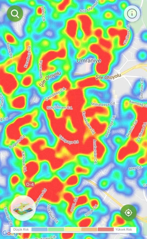 İstanbul'un ilçe ilçe koronavirüs risk haritası 11