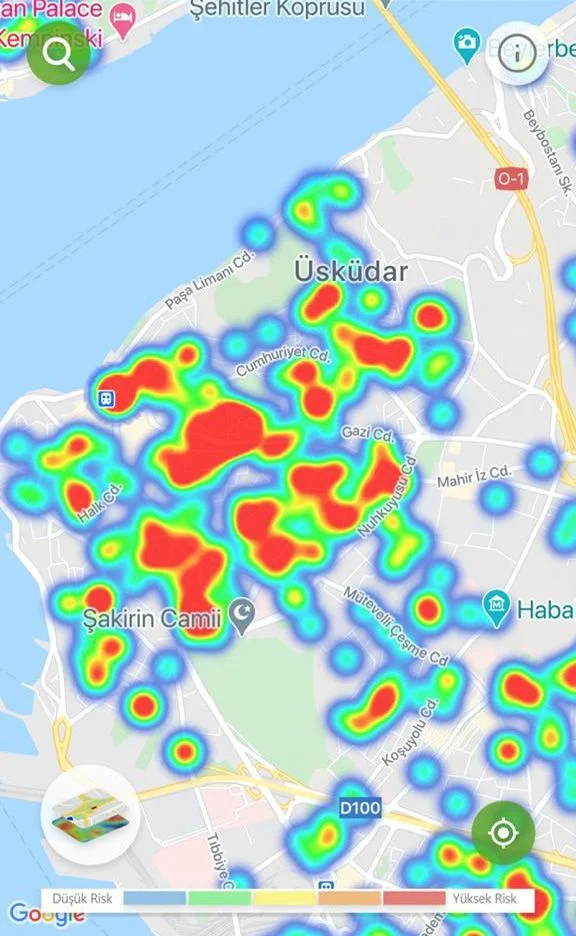 İstanbul'un ilçe ilçe koronavirüs risk haritası 12