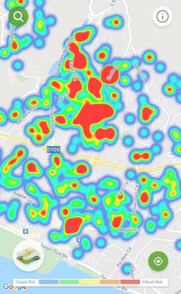İstanbul'un ilçe ilçe koronavirüs risk haritası 2