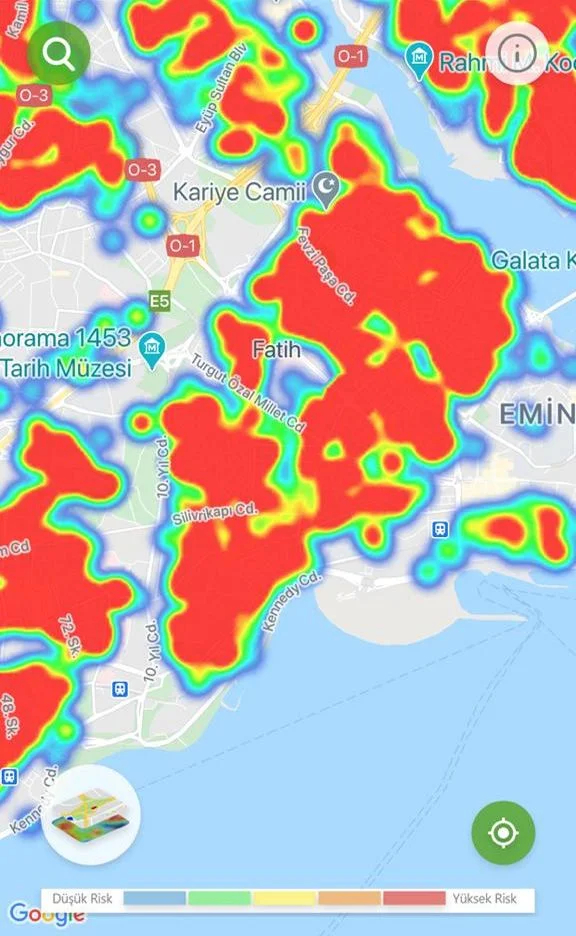 İstanbul'un ilçe ilçe koronavirüs risk haritası 4