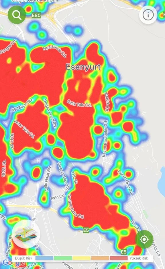 İstanbul'un ilçe ilçe koronavirüs risk haritası 5