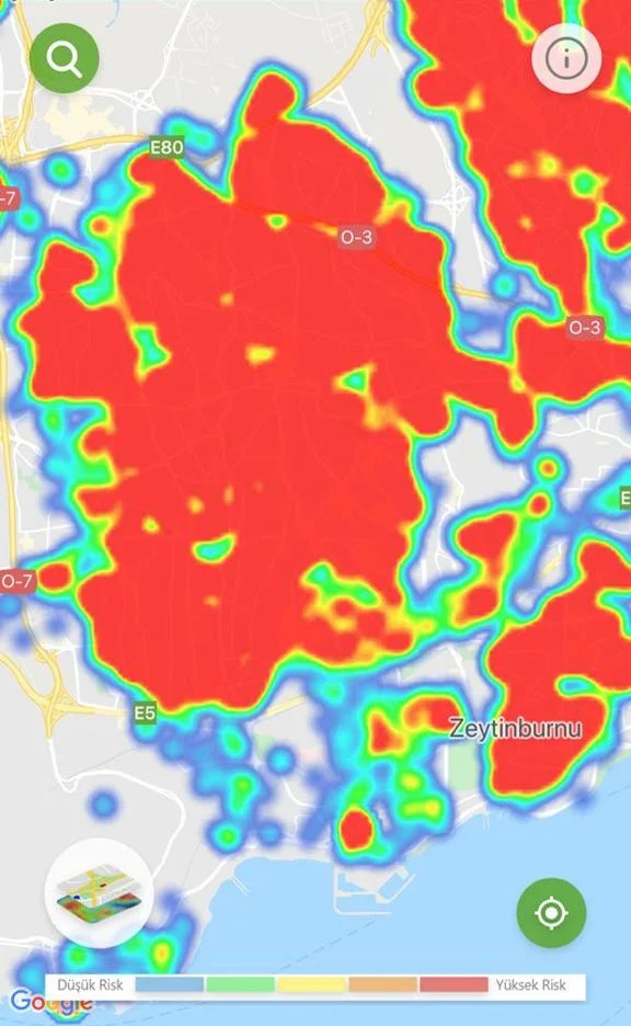 İstanbul'un ilçe ilçe koronavirüs risk haritası 6