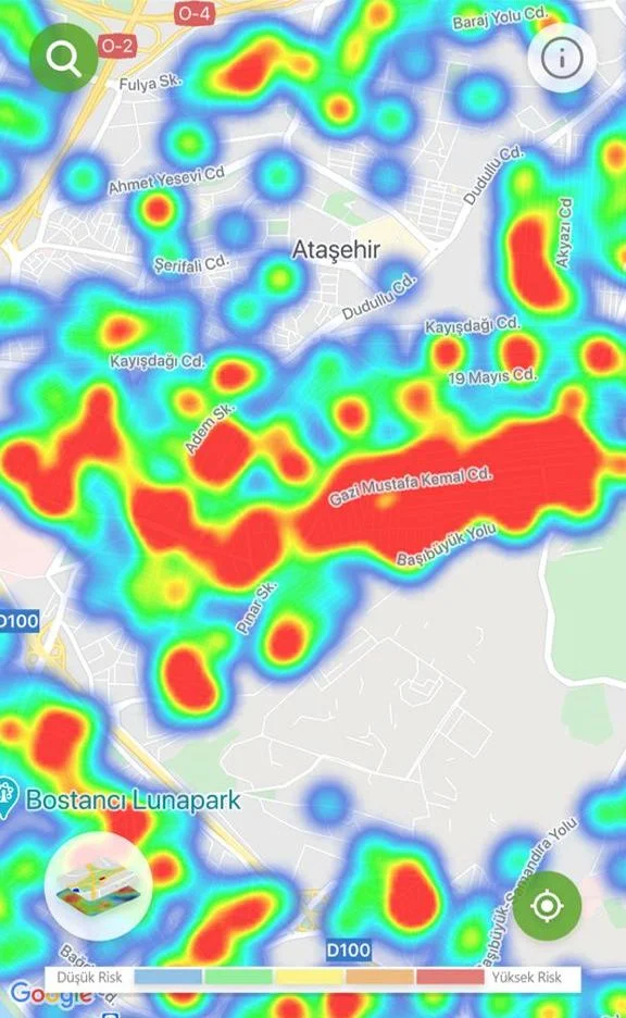 İstanbul'un ilçe ilçe koronavirüs risk haritası 7