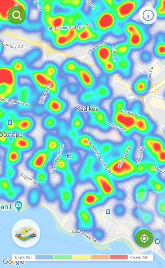 İstanbul'un ilçe ilçe koronavirüs risk haritası 8