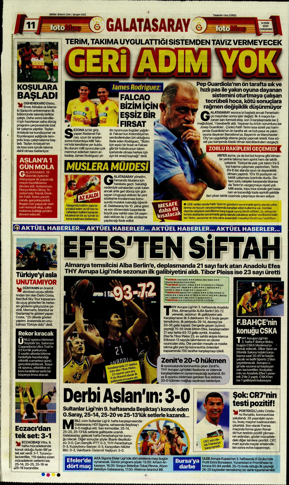 14 Ekim spor manşetleri | 14 Ekim spor gazetesi sayfaları 12