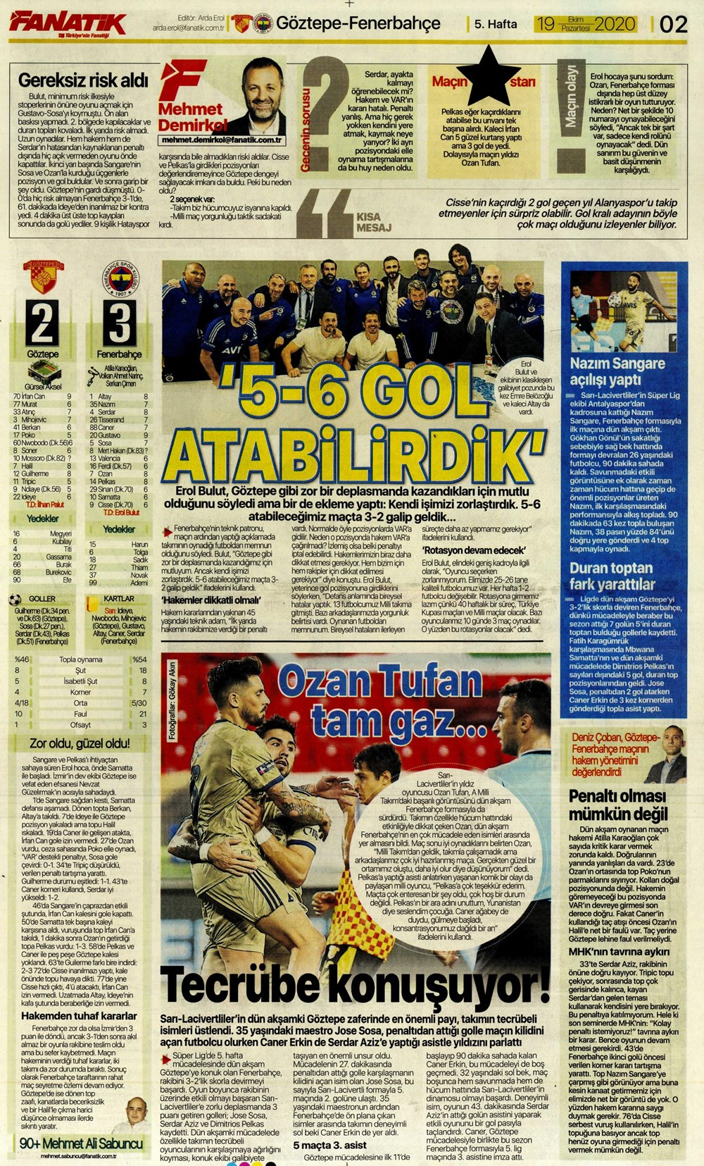 19 Ekim spor manşetleri | 19 Ekim spor gazetesi sayfaları 12